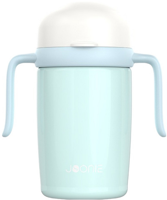 주니 유아용 스테인레스 자기주도 컵 2세대, 240ml, 1개, 스카이블루