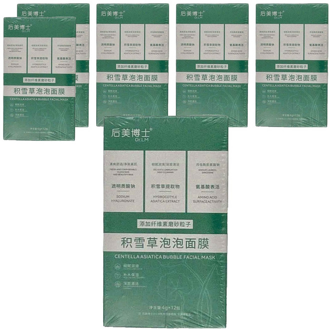 Dr.LM 后美博士 積雪草泡泡面膜, 6組, 12入