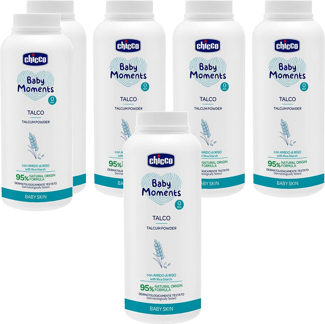 chicco 寶貝嬰兒植萃細緻爽身粉, 150g, 6瓶