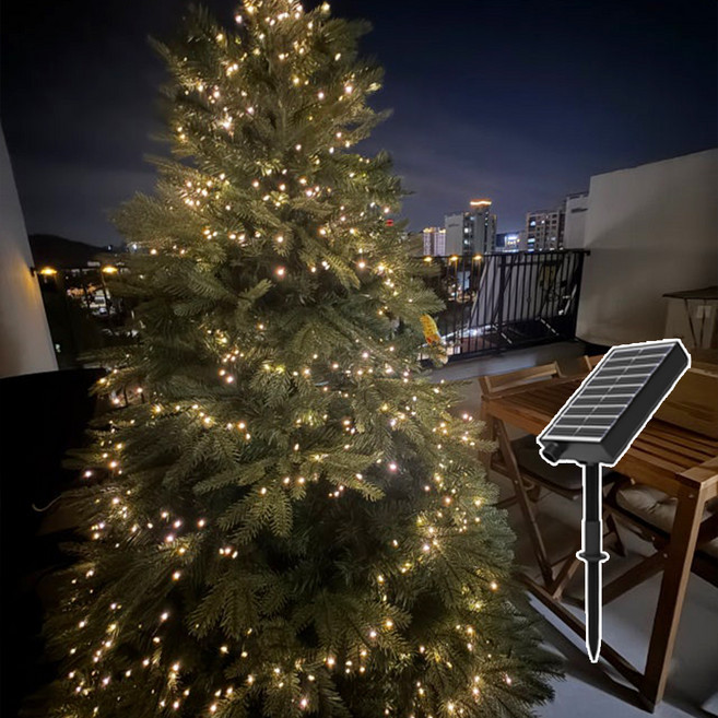 21세기트랜드 8모드 USB 타입 데코 인테리어 줄 조명 좁쌀 지네 전구 1000구 25m, 블랙와이어 + 옐로우, 25m, 1개