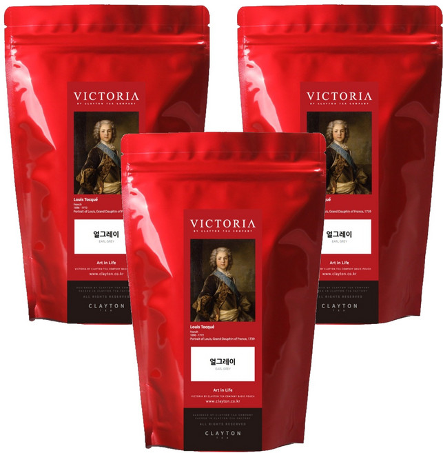 CLAYTON TEA VICTORIA 紅茶包伯爵茶, 1g, 40入, 3個
