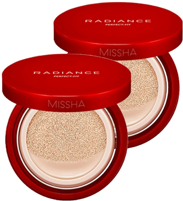 미샤 래디언스 퍼펙트핏 쿠션 15g, 21호 페어, 2개