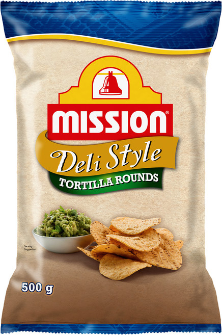 미션푸드 델리 스타일 또띠아 나초칩 라운드, 500g, 1개