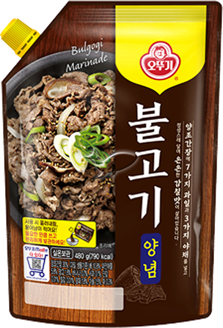 오뚜기 불고기양념 스파우트팩, 1개, 480g