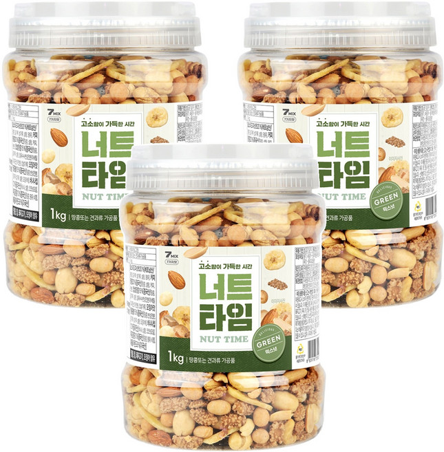 너트타임 그린 믹스넛, 1kg, 3개