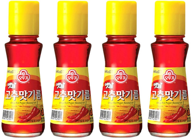오뚜기옛날 고추맛 기름, 80ml, 4개