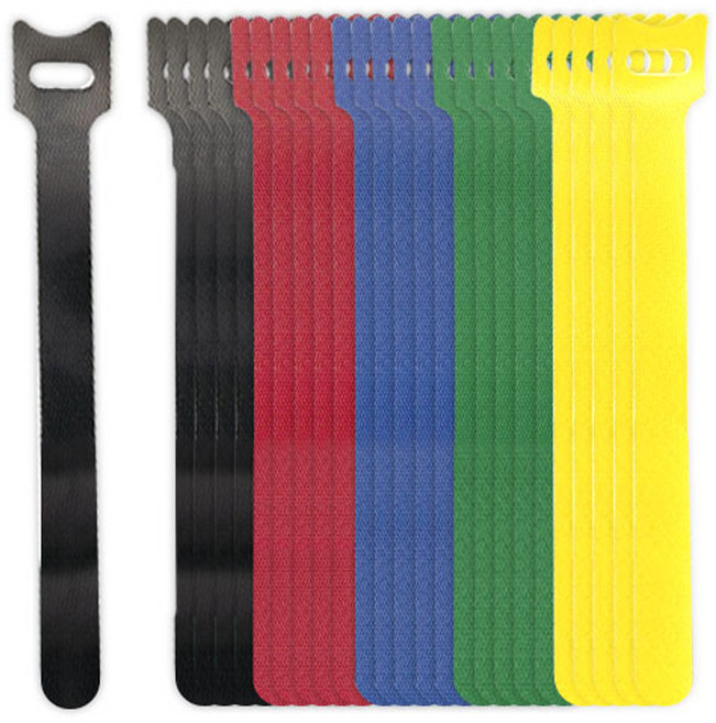 다다 벨크로 케이블타이 T형, 20개, 랜덤 발송