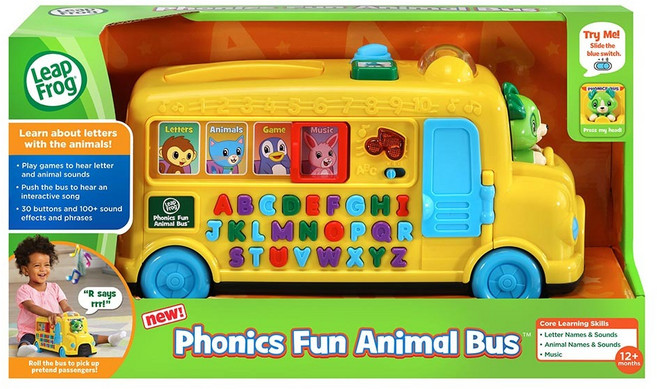 LeapFrog 跳跳蛙 動物字母發音小巴士 1歲以上, 動物字母發音, 1個