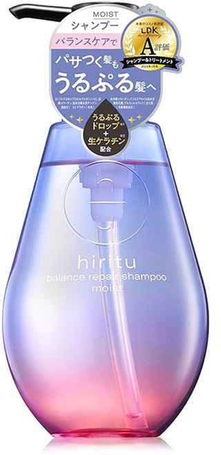 hiritu 平衡修護保濕鎖水胺基酸洗髮精, 410ml, 1瓶