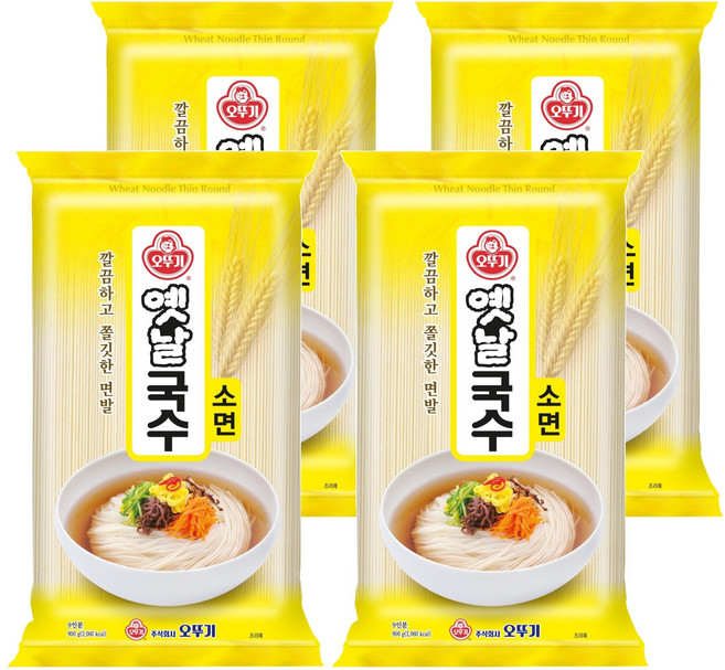 오뚜기옛날 국수 소면, 900g, 4개