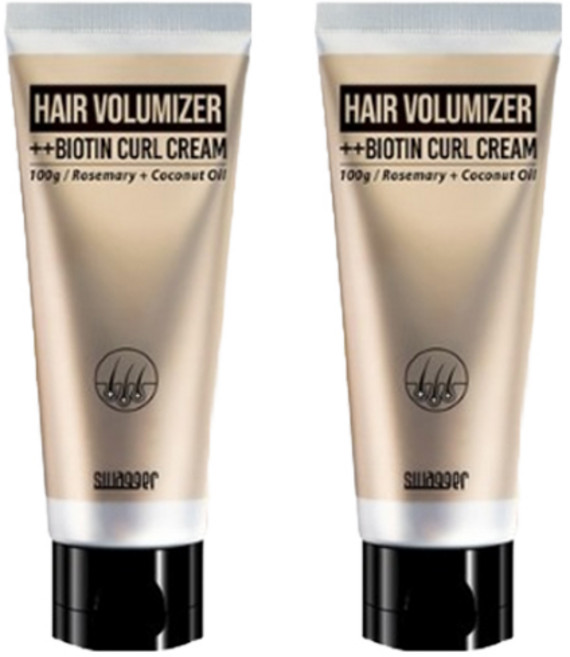 스웨거 헤어 볼류마이저 비오틴 컬 크림 튜브형, 100g, 2개