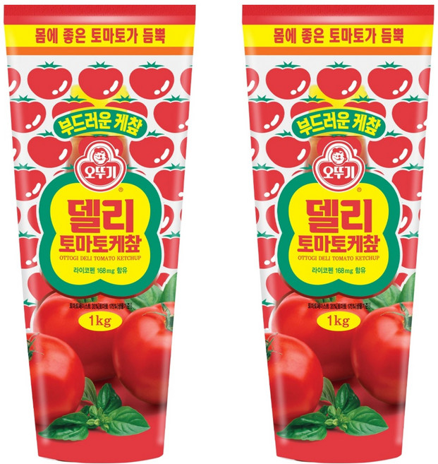 오뚜기 델리 토마토 케찹, 1kg, 2개