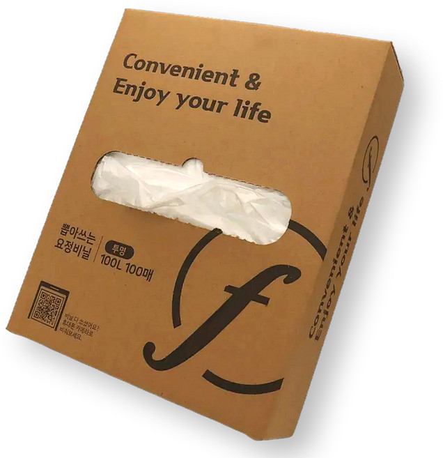 페어리테이블 뽑아쓰는 요정비닐 투명, 100L, 100개