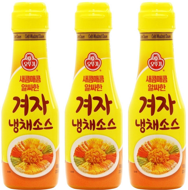 오뚜기 겨자냉채소스, 250g, 3개