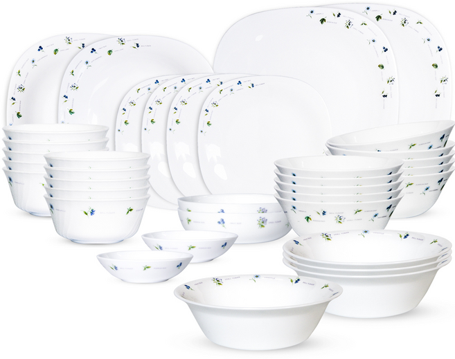 바칠레 유로피안 카모마일 10인 패밀리 홈식기 세트 36p, 혼합색상, 홈세트 36p, 1세트