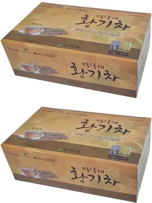 박달재 황기 티백차, 1g, 50개입, 2박스