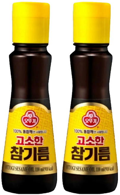 오뚜기 고소한 참기름 병, 80ml, 2개