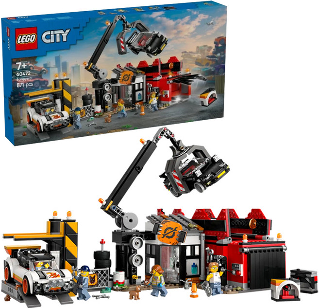 LEGO 60472 City 廢車場和汽車, 1盒