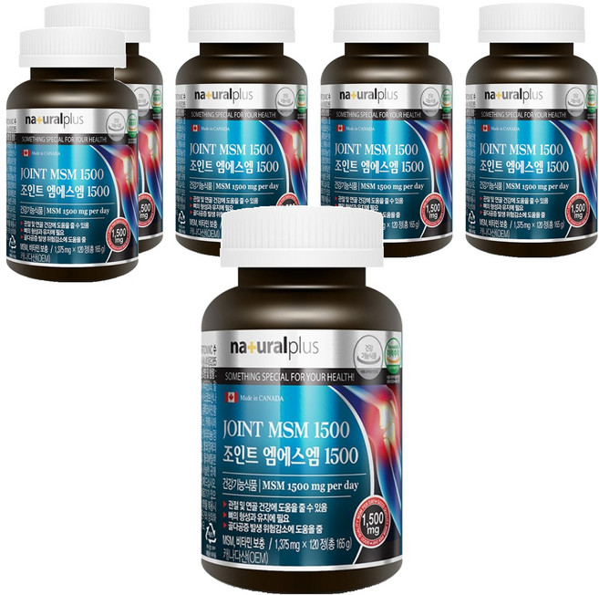 내츄럴플러스 조인트 엠에스엠 1500, 120정, 6개