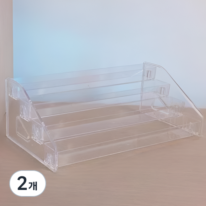 살림이음 무볼트 아크릴 매니큐어 립스틱 정리함, 2개
