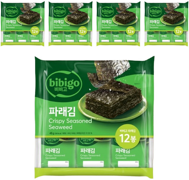 CJ bibigo 青海苔便當海苔, 5個