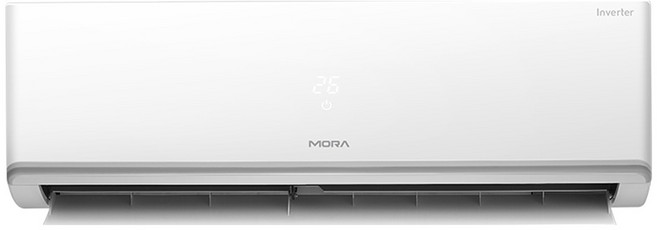 모라 1등급 인버터 29.3㎡(9평) 벽걸이 에어컨 자재 화이트 MRW-V09WSAC 방문설치, 일반배관형