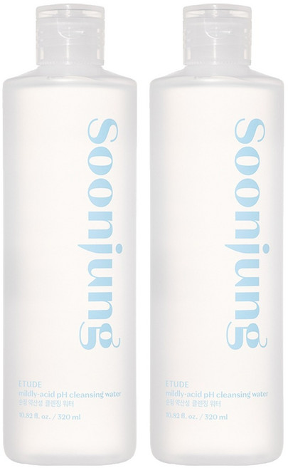 에뛰드하우스 순정 약산성 5.5 클렌징 워터, 320ml, 2개