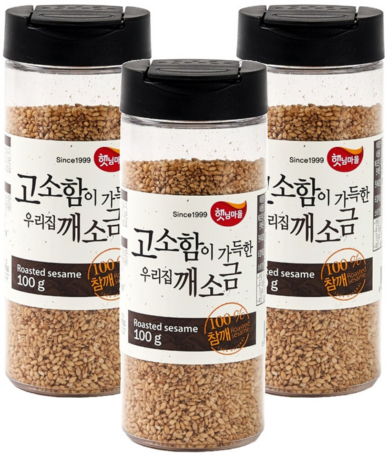 햇님마을 깨소금, 100g, 3개