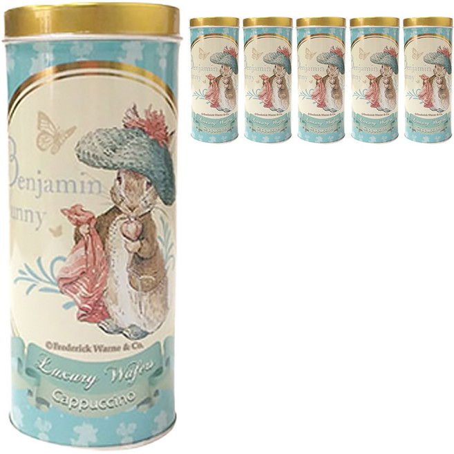 피터래빗 럭셔리 웨이퍼 롤 카푸치노, 100g, 6개