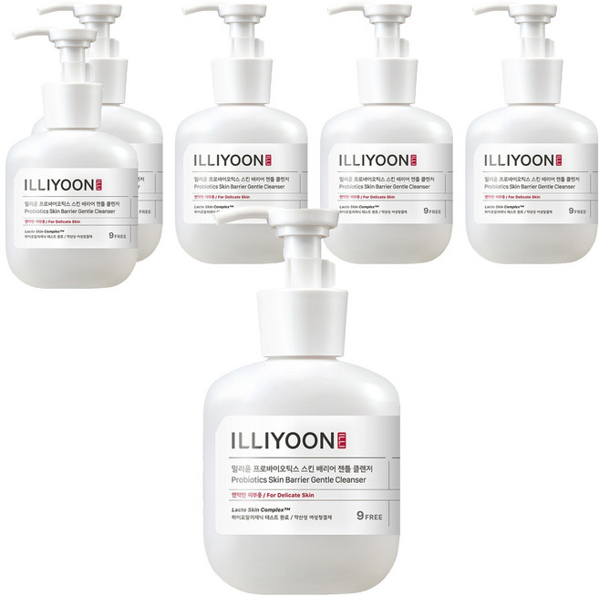 일리윤 프로바이오틱스 스킨 배리어 젠틀 클렌저 여성청결제, 300ml, 6개