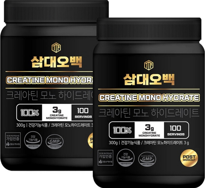 삼대오백 크레아틴 모노 하이드레이트, 300g, 2개