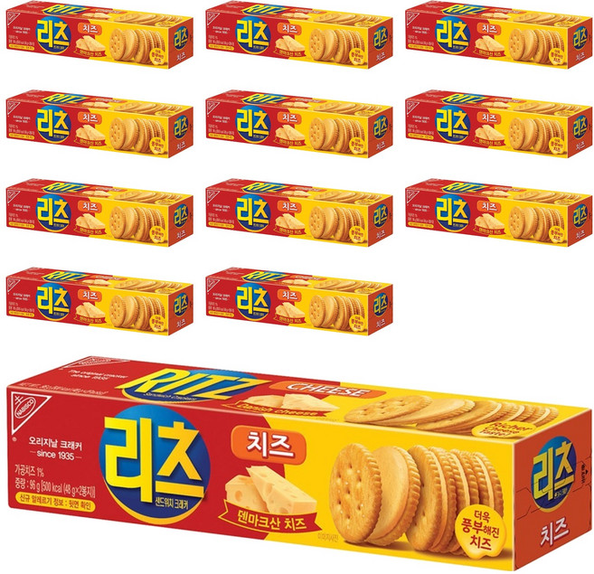 리츠 샌드위치 크래커, 96g, 12개