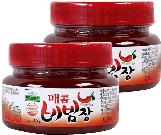 칠갑농산 매콤 비빔장, 450g, 2개