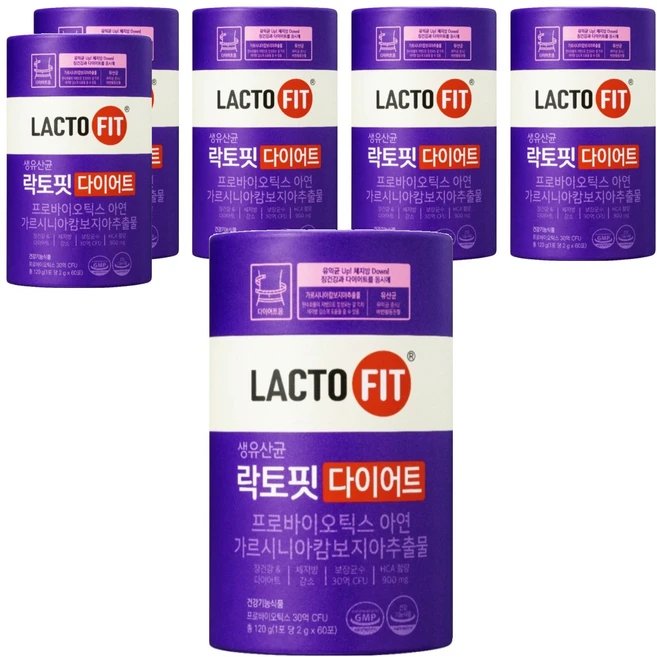 락토핏 정품 다이어트 유산균 60p, 120g, 6개 - 쿠팡