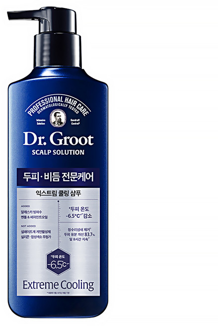 Dr.Groot 健髮專家 勁涼去屑洗髮精, 1瓶, 400ml