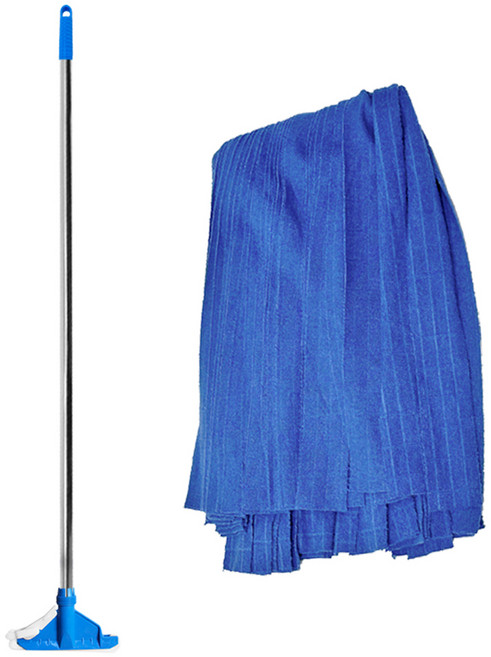 월드크린 바둑 극세사 마포걸레 300g + 고급 홀드 스텐마포대 150cm, 1세트