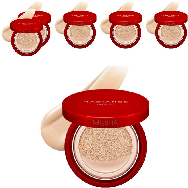 미샤 래디언스 퍼펙트핏 쿠션 15g, 23호 샌드, 6개