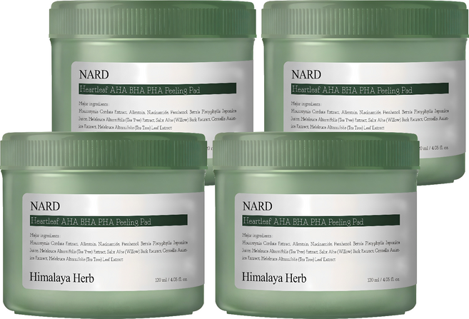 나드 부케가르니 어성초 아하 바하 파하 필링패드 120ml, 70매입, 4개