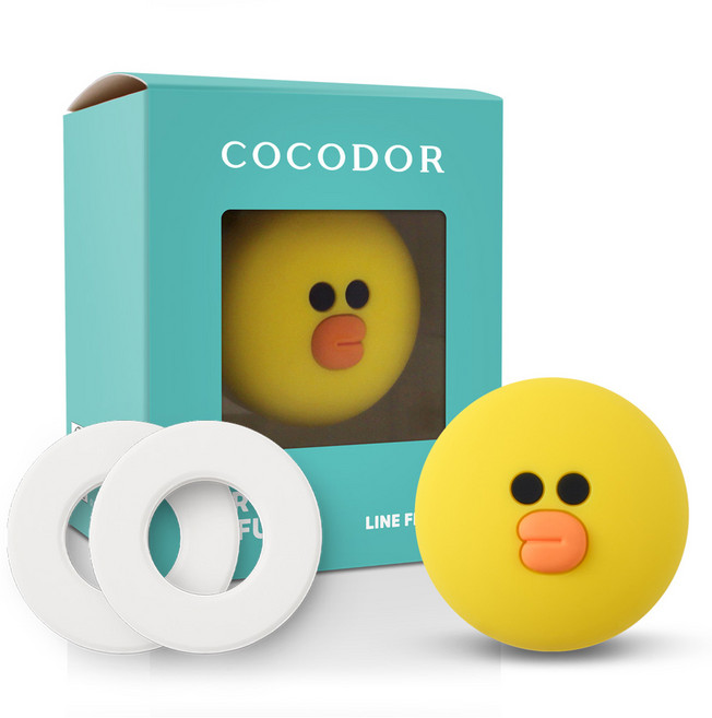 COCODOR 珂珂朵爾 LINE FRIENDS 車用芳香劑 通風口型套組, 1套, 莎莉(法國薰衣草)