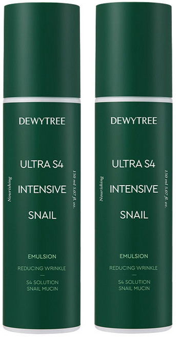 듀이트리 울트라 S4 인텐시브 스네일 에멀전, 150ml, 2개