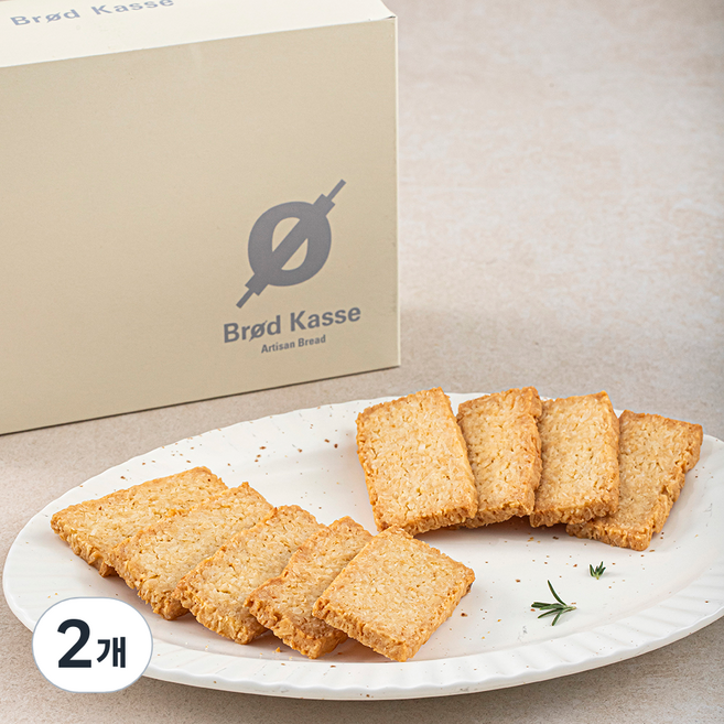 브로드카세 고소한 코코넛 쿠키, 180g, 1개입, 2개