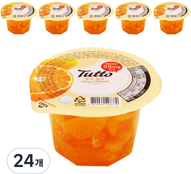 뚜또 밀감 푸딩, 230g, 24개