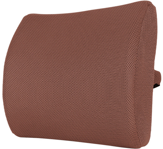 마메 바른자세 메모리폼 등받이쿠션, 커피