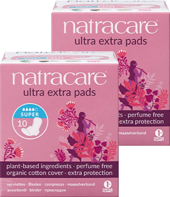 나트라케어 엑스트라 패드 생리대 날개형, 중형, 10개입, 2개 - 쿠팡