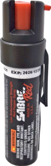 SABRE 沙豹 水柱 戰術背夾型 黑 美國SABRE沙豹專業防身噴劑 22g, 1瓶