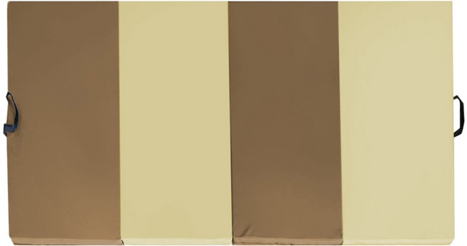 FDW 4層兒童摺疊墊, 摩卡咖啡