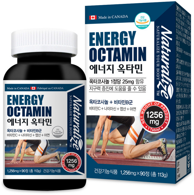네추럴라이즈 에너지 옥타민, 90정, 1개
