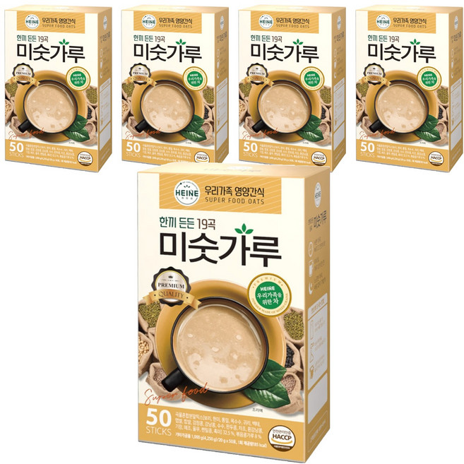 하이네 한끼든든 19곡 미숫가루, 1kg, 5개