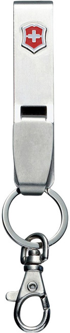 VICTORINOX 瑞士維氏 配件腰扣型不銹鋼鑰匙圈 4.1858 140 x 25 x 10mm, 1個, 不鏽鋼色