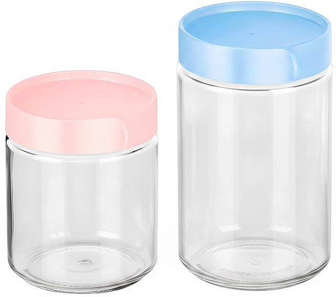 Delicious 咪兔 多功能玻璃儲物罐2件組 MT-3590 600ml + 400ml, 1組